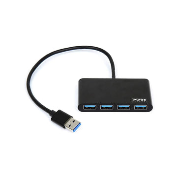 Port USB3.0 Black Plug & Play 4-port Hub-0